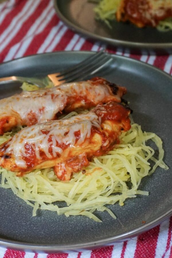 cook spaghetti squash with chicken