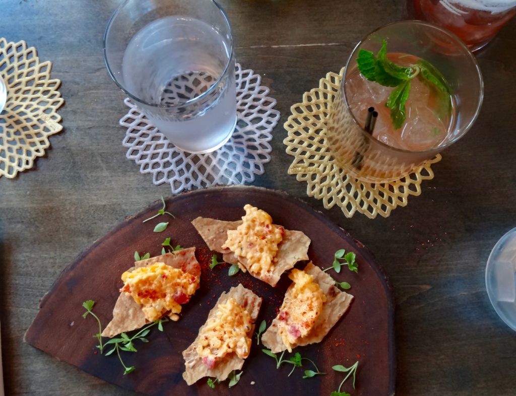 easy bistro pimiento cheese plate