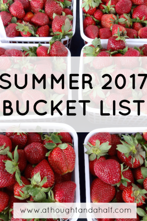 summer bucket list 2017
