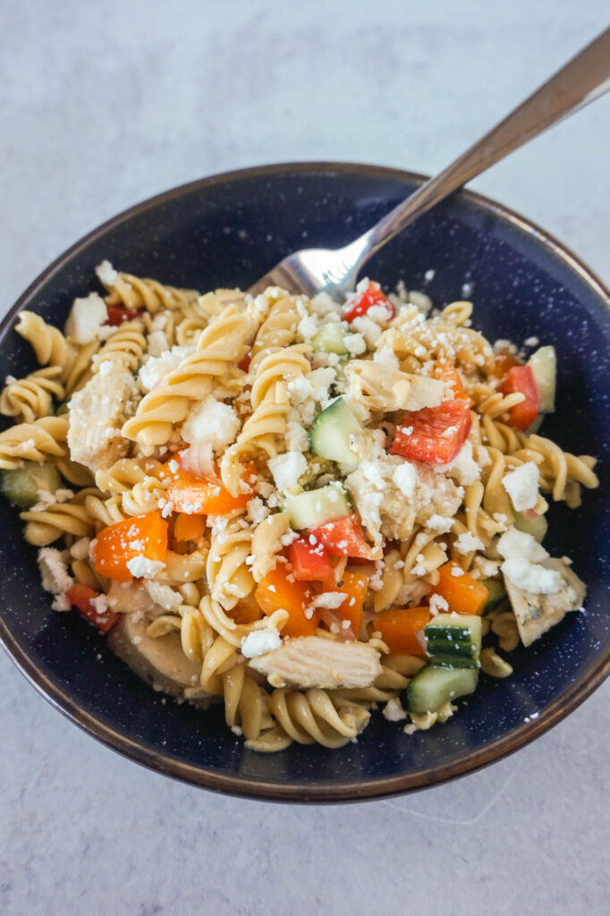 healthy mediterranean pasta salad recipe