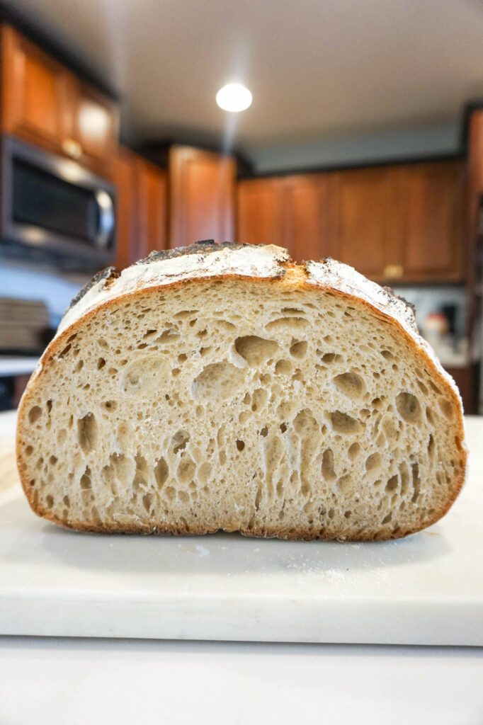 sourdough bread loaf crumb